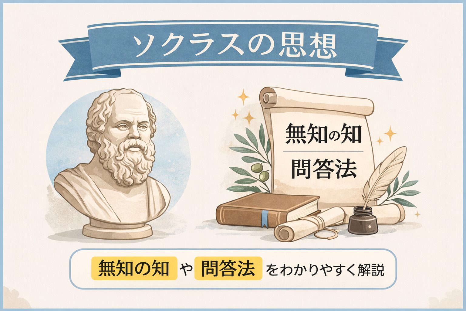 ソクラテスの思想とは｜無知の知と問答法をわかりやすく解説
